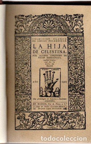 books: La hija de Celestina - Salas Barbadillo, Alonso Ger&oacute;nimo de
