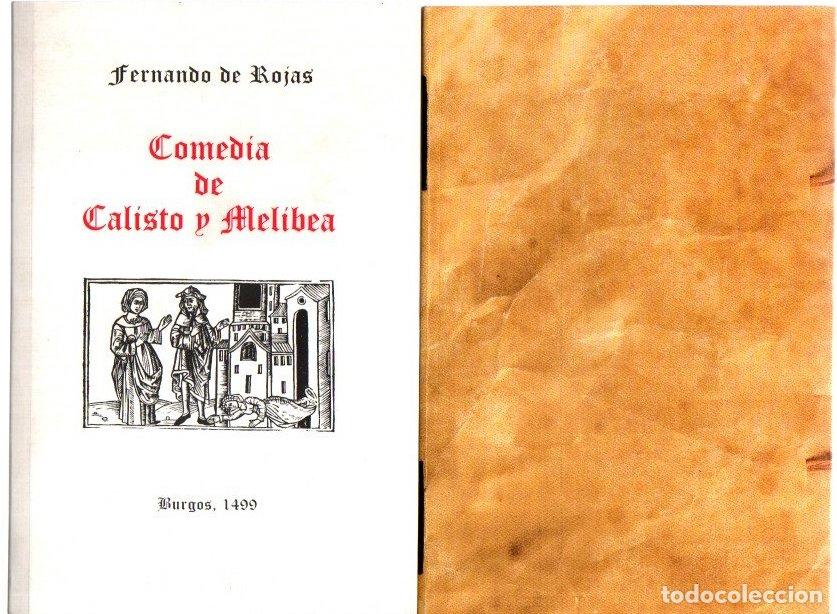 Libros: Comedia de Calisto y Melibea. Burgos 1499 (2 vol.) - Rojas, Fernando de