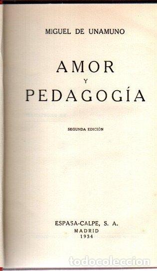 Libros: Amor y pedagog&iacute;a - Unamuno, Miguel de