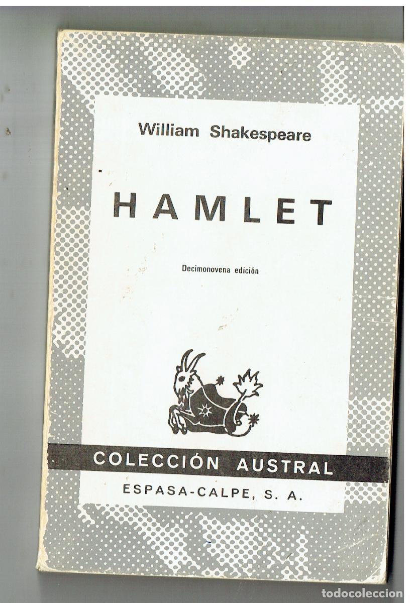 Livros em segunda m&atilde;o: HAMLET. WILLIAM SHAKESPEARE. AUSTRAL ESPASA - CALPE, N&ordm; 27. 1979. (ST/PR 7)