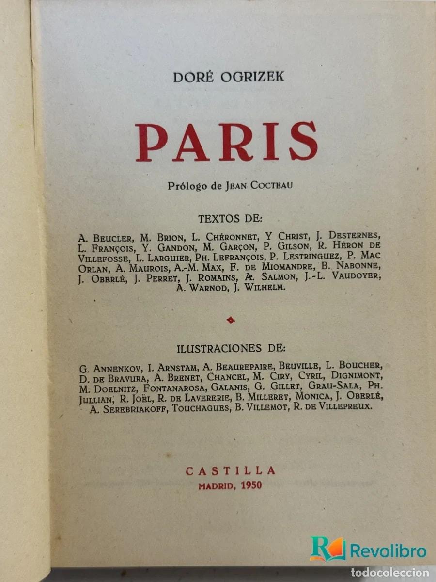 Libros: Paris - Dor&eacute; Ogrizek