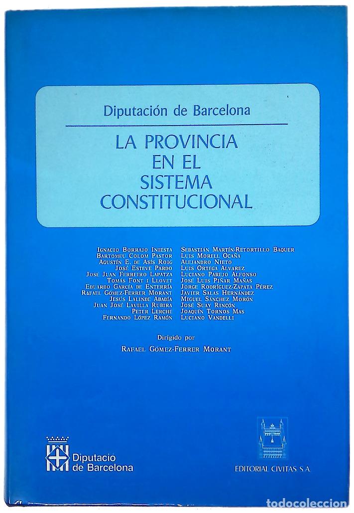 B&uuml;cher: La provincia en el sistema constitucional