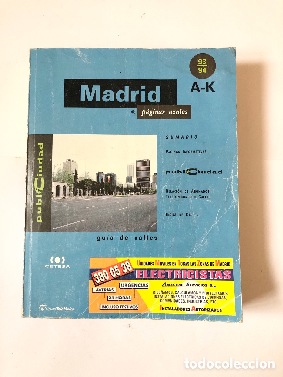 Libros: P&aacute;ginas azules Madrid 93-94 - Foto 2