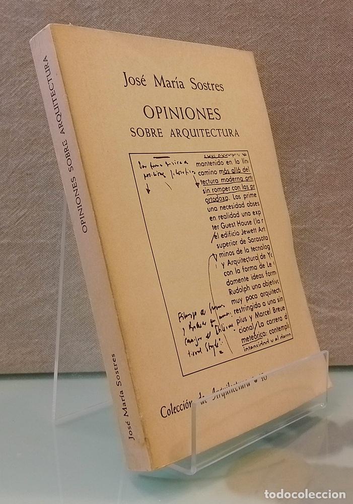 Livres: Opinio0nes sobre arquitectura - Jos&eacute; Mar&iacute;a Sostres