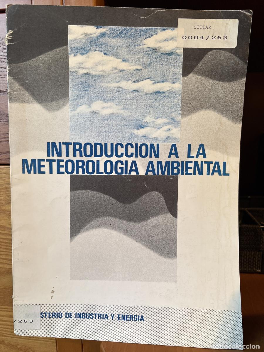 Livres: INTRODUCCION A LA METEOROLOGIA AMBIENTAL - J. TAPIA CONTRERAS TDK139
