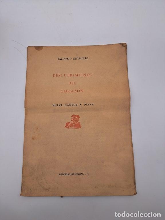 Libros: RIDRUEJO, Dionisio. - Descubrimiento del coraz&oacute;n. Nueve cantos a Diana.