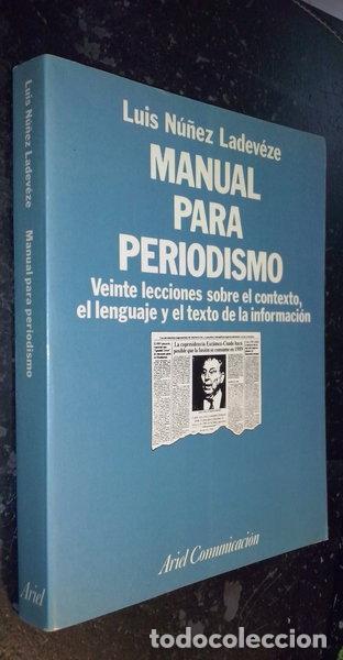 Libros: Manual para periodismo- 9788434412576