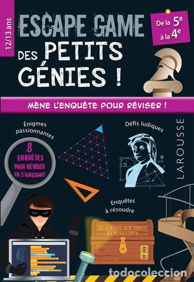 Libros: Escape game des petits g&eacute;nies 5e-4e- 9782035981097