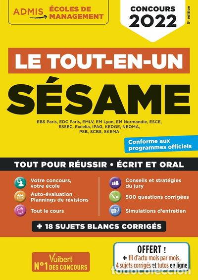 Livros em segunda m&atilde;o: Le tout-en-un S&eacute;same: Concours 2022- 9782311209808