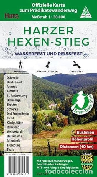 Libros: Harzer Hexen-Stieg: Offizielle Karte zum Pr&auml;dikatswanderweg- 9783945974131