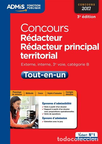 Libros: Concours R&eacute;dacteur et R&eacute;dacteur principal territorial- 9782311203196