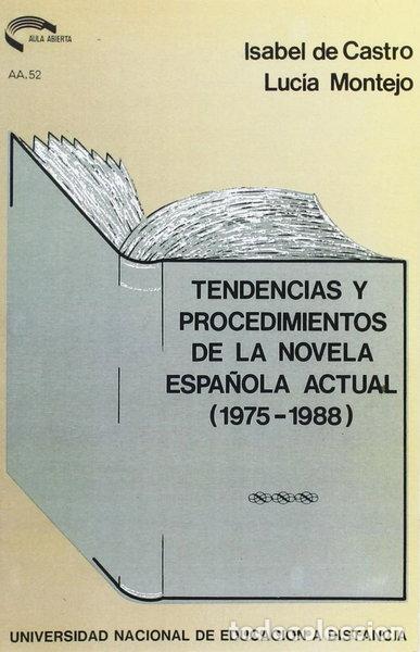 books: Tendencias y procedimientos de la novela espa&ntilde;ola actual (1975-1988)- 9788436226034