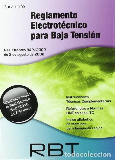 Libros: RBT. Reglamento electrot&eacute;cnico para baja tensi&oacute;n- 9788428380959