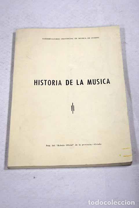 Libri di seconda mano: Historia de la m&uacute;sica