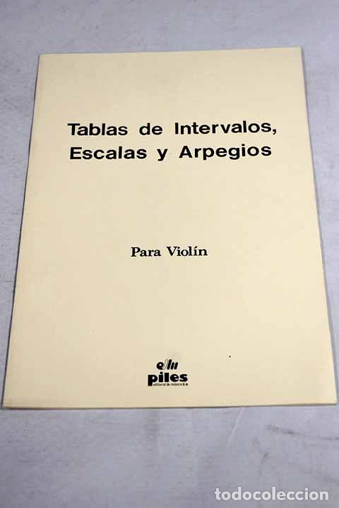 Libros: Tablas de intervalos, escalas y arpegios para viol&iacute;n.- Llinares Lliser, Juan