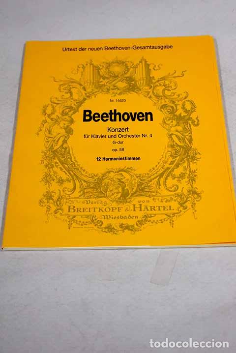 Libros: Beethoven: konzert fur klavier und orchester N&ordm; 4 G-dur, op. 58: 12 harminiestimmen