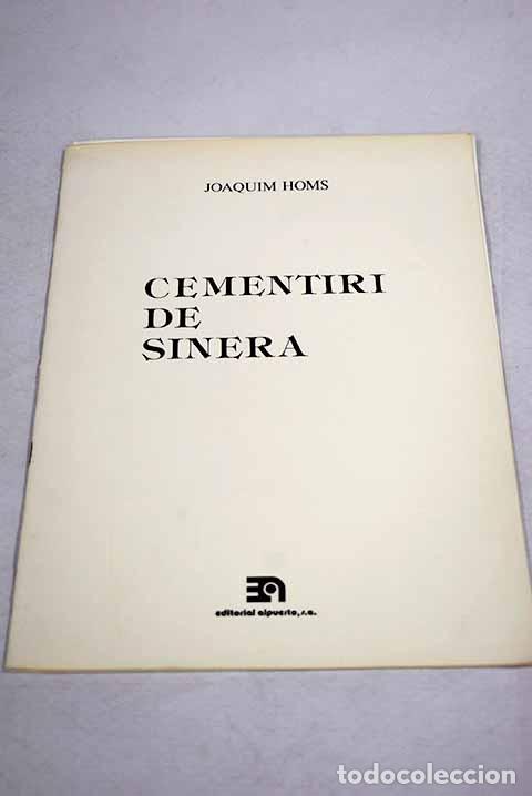 Libros: Cementiri de Sinera: 8 poemes de Salvador Espr&iacute;u.- Homs, Joaquim