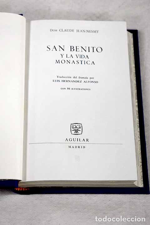 Libros: San Benito y la vida mon&aacute;stica.- Jean-Nesmy, Claude