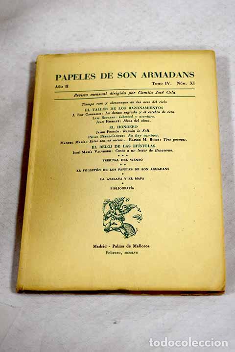 Libros: Papeles de Son Armadans: revista. N&ordm; 11