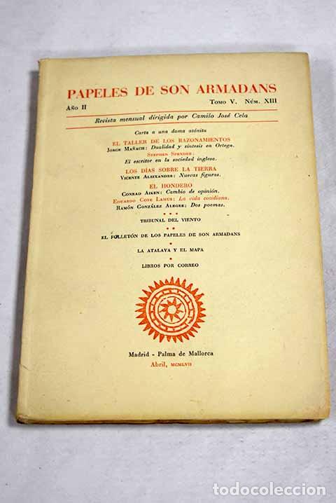 Libros: Papeles de Son Armadans: revista. N&ordm; 13