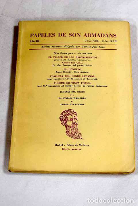 Libros: Papeles de Son Armadans: revista. N&ordm; 22