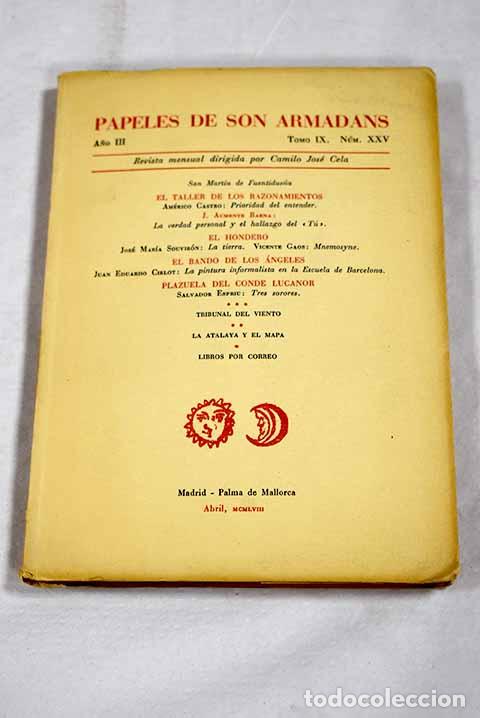 Libros: Papeles de Son Armadans: revista. N&ordm; 25