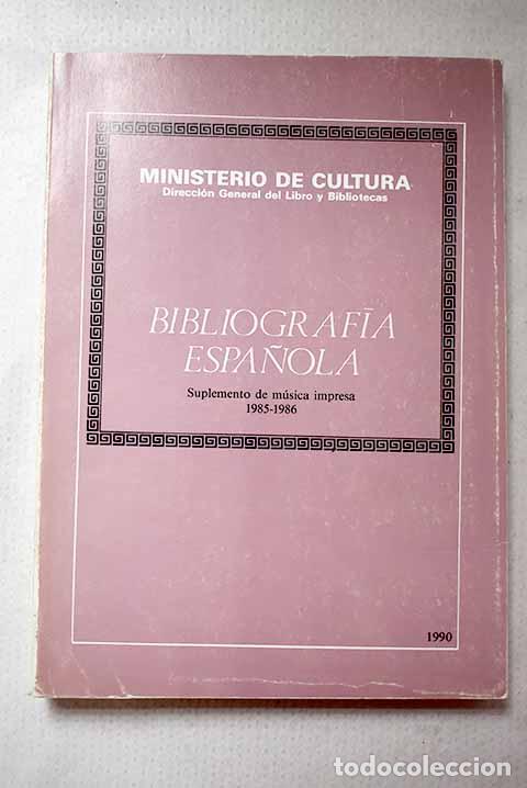 Libros: Bibliograf&iacute;a espa&ntilde;ola
