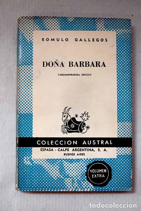 Livros em segunda m&atilde;o: Do&ntilde;a B&aacute;rbara: Gallegos, R&oacute;mulo.- Gallegos, R&oacute;mulo