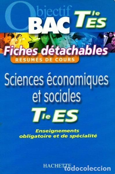 Libros: Sciences &eacute;conomiques et sociales Tle ES- 9782011689788