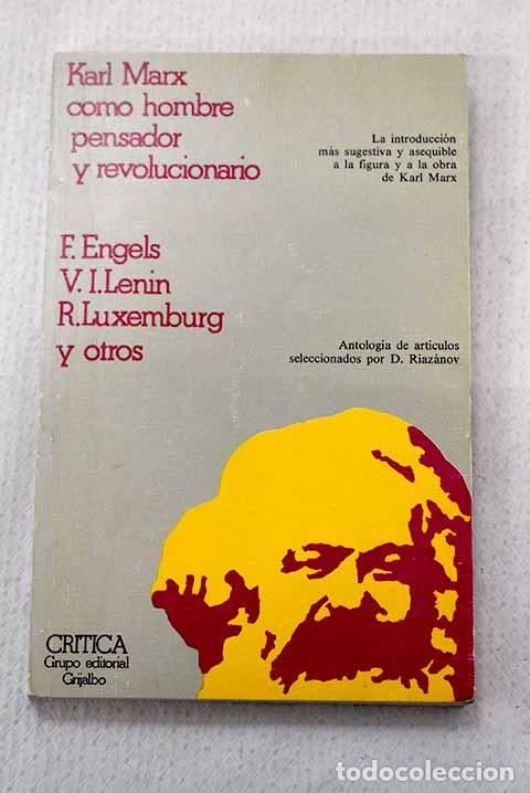 Libros: Karl Marx como hombre, pensador y revolucionario.- Marx, Karl