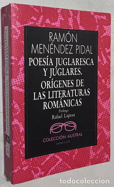 Libros: Poes&iacute;a juglaresca y juglares- 9788423919598