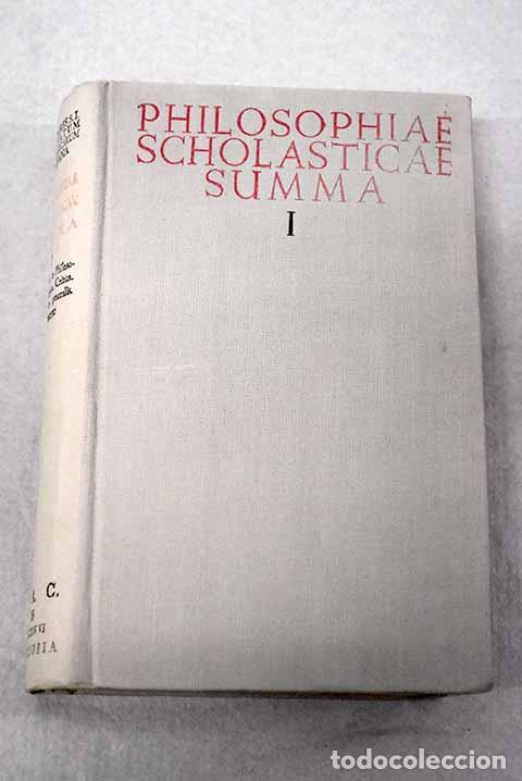 books: Philosophiae scholasticae summa.- Salcedo, Leovigildo