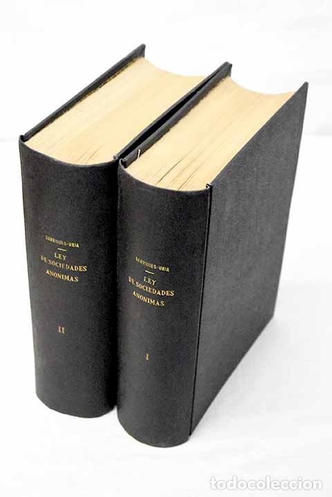 books: Comentario a la Ley de Sociedades an&oacute;nimas.- Garrigues, Joaqu&iacute;n