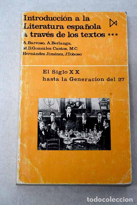 Libros: Introducci&oacute;n a la literatura espa&ntilde;ola a trav&eacute;s de los textos