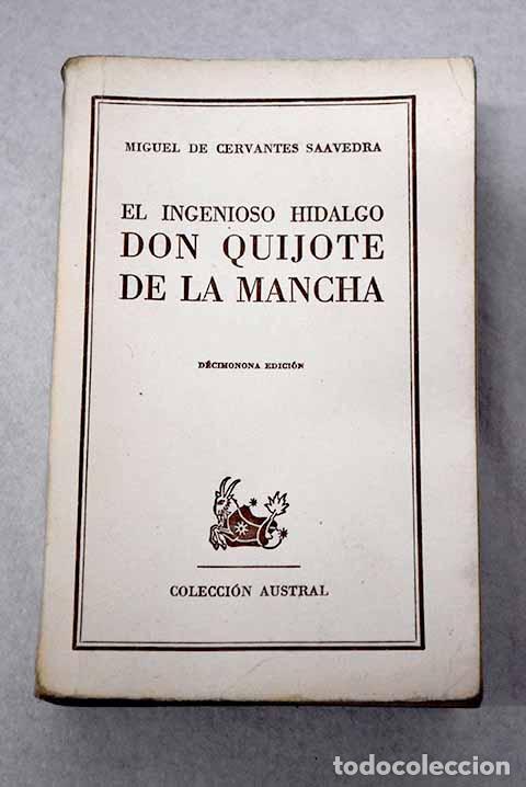 Libros: Don Quijote de la Mancha.- Cervantes Saavedra, Miguel de