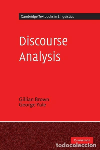 books: Discourse Analysis- 9780521284752