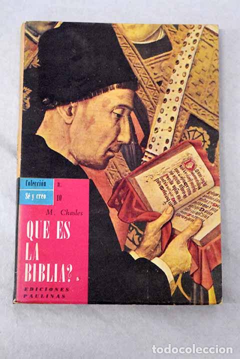 books: Qu&eacute; es la biblia?: Chasles, M..- Chasles, M.