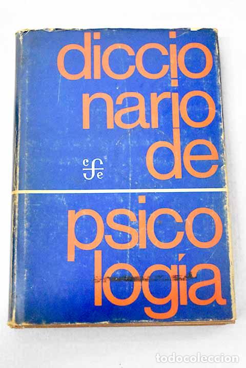 Libros: Diccionario de psicolog&iacute;a