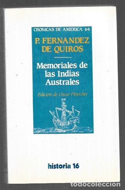 Libri di seconda mano: MEMORIALES DE LAS INDIAS AUSTRALES - P. FERNANDEZ DE QUIROS