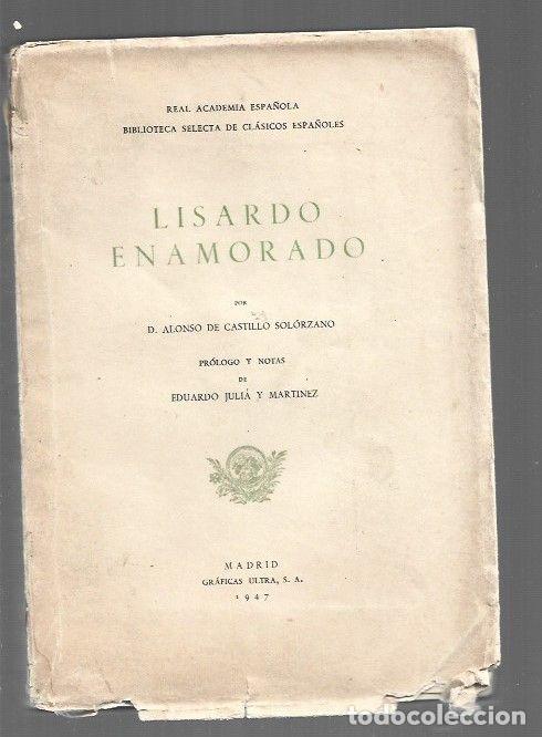 Libros: LISARDO ENAMORADO - CASTILLO SOLORZANO, ALONSO DE - Foto 1