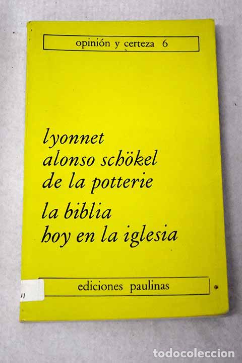 Libros: La Biblia hoy en la Iglesia