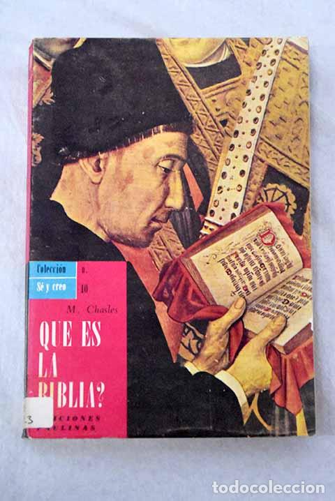 Libros: Qu&eacute; es la biblia?: Chasles, M..- Chasles, M.