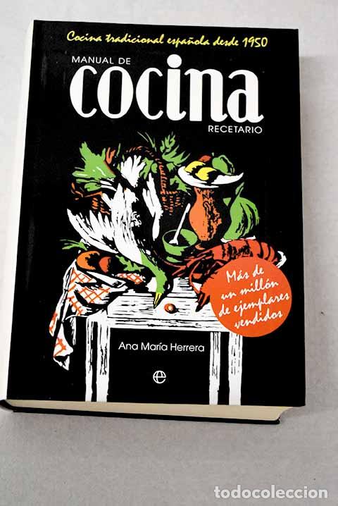 Livros em segunda m&atilde;o: Manual de cocina: recetario.- Herrera, Ana Mar&iacute;a