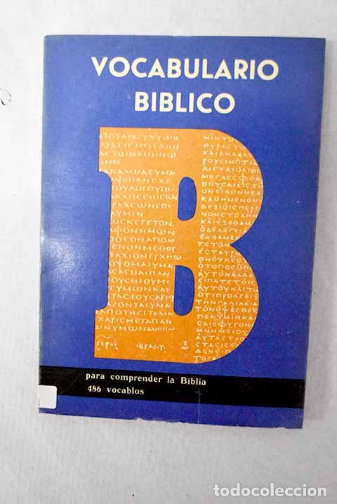 Libros: Vocabulario b&iacute;blico: Bonsirven, Joseph.- Bonsirven, Joseph