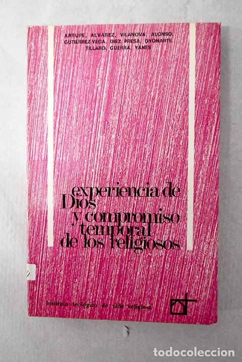 Libros: Experiencia de Dios y Compromiso temporal de los religiosos