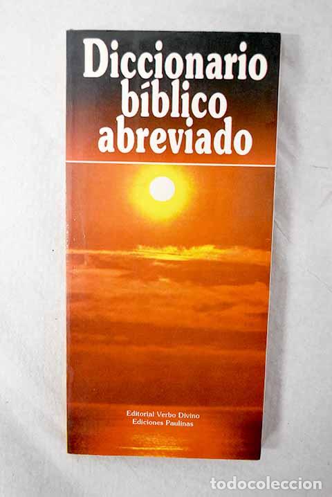 Libros: Diccionario b&iacute;blico abreviado