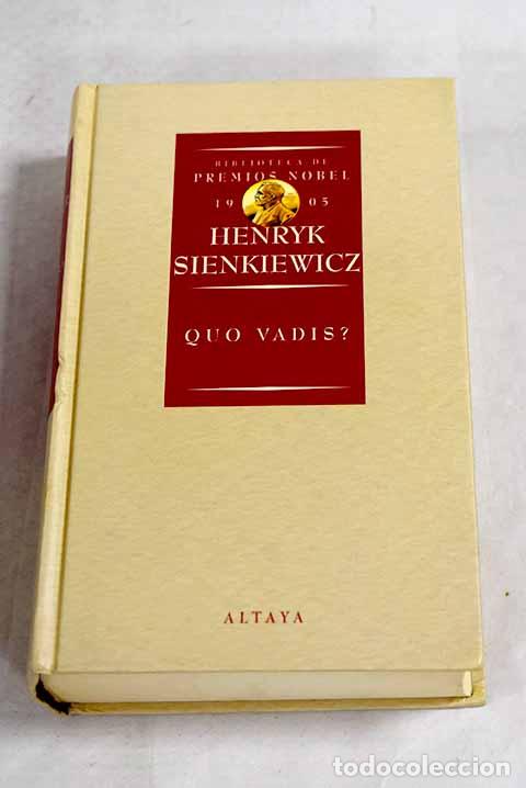 Libros: Quo vadis: Sienkiewicz, Henryk.- Sienkiewicz, Henryk