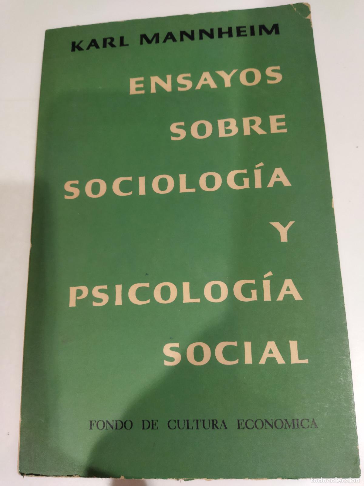 books: ENSAYOS SOBRE SOCIOLOGIA Y PSICOLOGIA SOCIAL - MANNHEIM, KARL