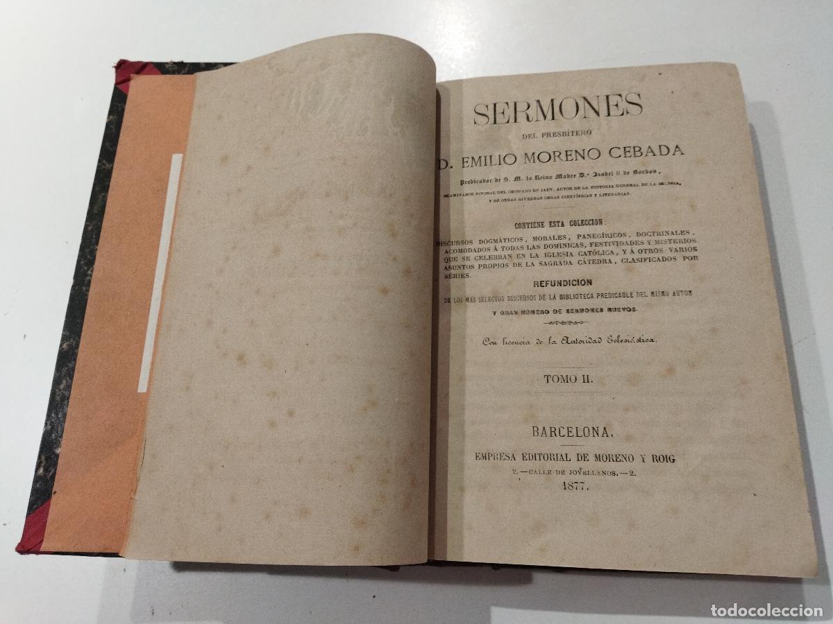 B&uuml;cher: SERMONARIO. TOMO II. - MORENO CEBADA, EMILIO