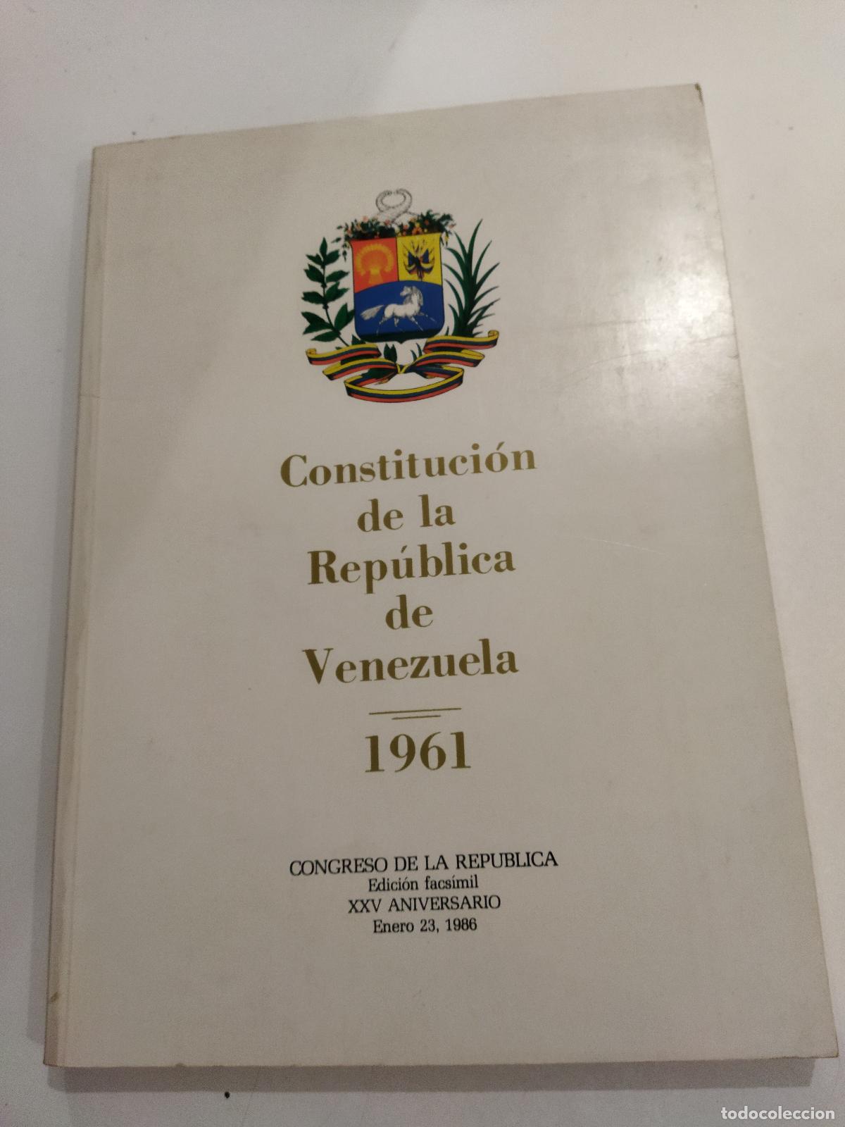 Livros em segunda m&atilde;o: CONSTITUCION DE LA REPUBLICA DE VENEZUELA. 1961. - VARIOS